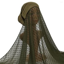 Ethnic Clothing 70 175CM Women Muslim Chiffon Hijab Shawls Scarf Modal Ball Tube Cap Integrated Convenient Style Fashion Suit