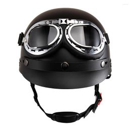 Motorcycle Helmets Helmet Open Face Retro Capacete De Moto Scooter Motorbike Safety Vintage Casco Four Seasons