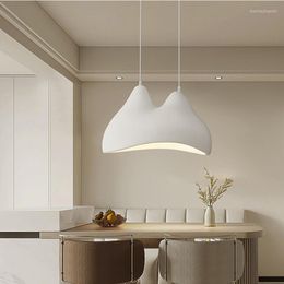 Pendant Lamps Nordic Wabi Sabi E27 Lights Dining Room Mountain Design Hanging Lamp HDPS Suspend Home Decor Led Fixtures