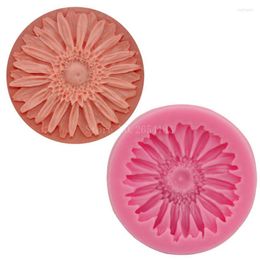 Baking Moulds Flower Chrysanthemum Sunflower Silicone Fondant Shop 3D Cake Mold Cupcake Jelly Candy Sugar Decoration Tool FQ1780