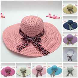 Wide Brim Hats Outdoor Anti-UV Summer Sun Protection Women Beach Hat Sunshade Lady Straw CapWide Davi22