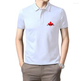 Men's Polos Printed CANADA Letter Mapple Flag T Shirt Men Bespoke Short Sleeve Full Cotton O-neck T-Shirts
