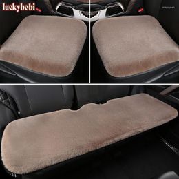 Car Seat Covers Winter Warm Cover Short Fluff Chair Cushion Women Front Back Universal Accessories