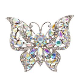 CINDY XIANG Rhinestone Butterfly Brooch Winter Pin Insect Coat Fashion Jewellery 2 Colours Available High Quality