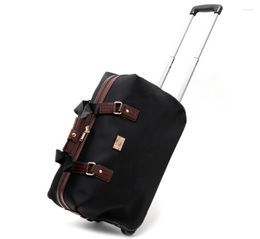 Duffel Bags Women Wheeled Rolling Luggage Bag Carry On Hand Duffle Trolley Travel Totes Wheels
