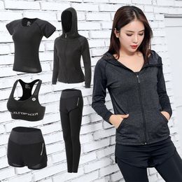 Women's Two Piece Pants Set Sports Wear For Women Gym Clothing Fitness Leggings Bra Suits Workout Outfit Running Clothes SetWome