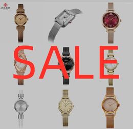 Wristwatches Sale Discount Julius Women's Watch Japan Quartz Stainless Steel Girl's Hours Fashion Clock Gift Box