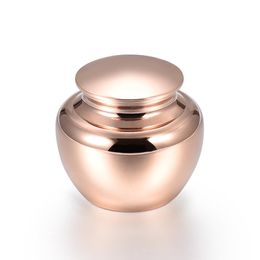 Necklaces Shinly Polishing Cremation Mini Jar for Pet/ Human Ashes Container Keepsake Never Fade Stainless Steel Cremation Jewelry Casket