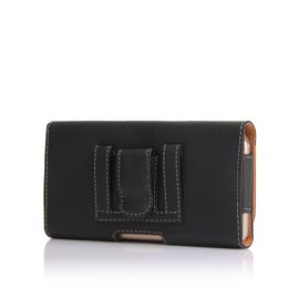 Phone Holster Case Lychee Leather Belt Clip 4.7-6.3 Inch Pouch Carrying Waist Bag For IPhone 15 14 Samsung Galaxy S23 MOTO