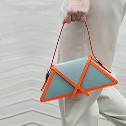 Waist Bags Panelled Trapezoid Underarm Bag Trendy High Quality Leather Shoulder Designer Handbags Luxury Brand Women 230520