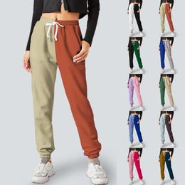 Women's Pants Capris Winter Women's Leisure Sports Pants Gym Sports Pants Fashion Patches Work Legs Women's Elastic Loose Trousers Jogging Trousers Gift 230520