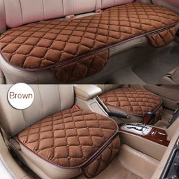 Cushions Linen Fabric Car Seat Cover Four Seasons Front Rear Flax Cushion Breathable Protector Mat Pad Auto accessories Universal Size AA230520