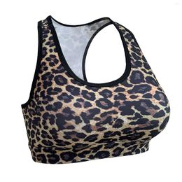 Women's Shapers Women's Sports Bra Push Up Bralette Leopard Printing Yoga Bras Sport Underwear Running Fitness Tops Seamless