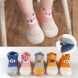 First Walkers Born Baby Shoes Breathable Mesh Kid Indoor Socks Toddler Boy Cute Anti-slip Floor Infant Girls Sock 0-3Y