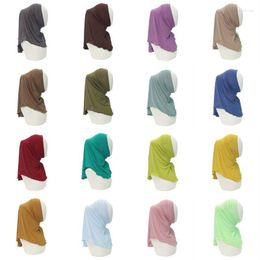 Ethnic Clothing Candy Colours Soft Modal Cotton Womens Inner Turban Tube Scarf Hat Fashion Muslim Wrap Hijab Shawls Cap Headwear