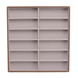 Storage Bags Sunglasses Display Tray Open View Enough Space Wood Modern And Stylish Case For Glasses Store