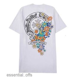 Classics Mens t Shirts Heart High Quality Brand Crew Neck Chromes Short Sleeves Tops Tees Ch T-shirts Sweater Casual Horseshoe Sanskrit Cross Print T-shirts7tf4