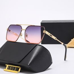 New Luxury Sunglasses Designer Summer Sunglasses Polarised Glasses Black Metal Frame Sunglasses Women's and Men's Sunglasses Love Gift