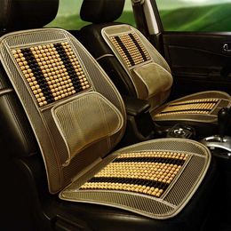 Cushions Universal Cover Massage Wood Beads Car Seat Summer Cooling Mesh Cushion Mat AA230520