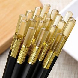 Chopsticks Stainless Steel Metal 1 Pair Of Antiskid Household Kitchenware Sushi Cherry Blossom Sticks Tools Geschirr