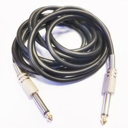 Dual 1/4'' 6.35mm Mono Male to Male Audio Extension Connector Cable About 3M / 1PCS