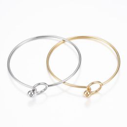 Bangle 10pcs 304 Stainless Steel Bangle bracelets for women 2049 Fashion jewelry Gifts 23/8"(6cm) F80