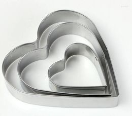 Baking Moulds Cake Decorating Tools Stainless Steel Heart Love Shaped Chocolate Candy Cookies Cutter