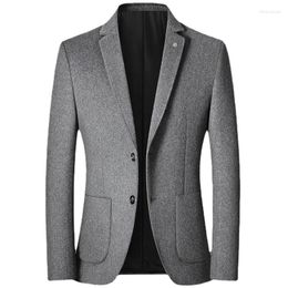 Men's Suits Men's Blazers Male Suit Jacket Oversized Solid Colour Business Casual Winter Men Clothing Wedding Coat 4XL