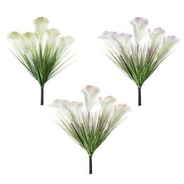 Decorative Flowers & Wreaths Artificial Plants Single Reed Onion Setaria Grass Greenery Home Decor Elegant Wedding Handle FlowerDecorative