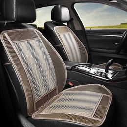 Seat Cushions New car Single summer seat covers linen cool bamboo cushion for 95 cars AA230520