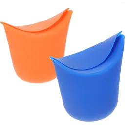 Dinnerware Sets 2 Pcs Popcorn Box French Fries Boxes Cookie Container Holders Silicone Containers Theater Cup Empty