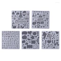 Gift Wrap Christmas Birthday Stencil Template Painting Scrapbooking Embossing Stamps DIY Craft Reusable Layering Stencils