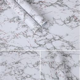 Wall Stickers Marble Texture Srickers Waterproof Self Adhesive Wallpaper Living Room TV Background Decal