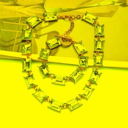 Cara gargantilhas de gargantilhas de colares de cristal de vidro azul amarelo rox