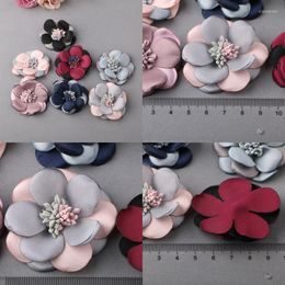 Decorative Flowers 3 Style Colorful Mini Fabric Stamen For Girls Kids' Hair Accessories Corsage And Hairband Diy Material