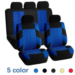 Car Seat Covers Universal Front&Rear Full Cover Styling Protector Set Interior Accessories Embroidery
