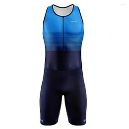 Racing Sets SCODY Men's Triathlon Suit Trisuit Race Skinsuit Cycling Speed Sleeveless Jumpsuit Italian Quick Dry Padding Running