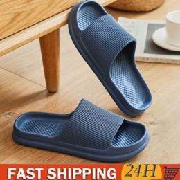 Slippers Men NonSlip Flip Flops Sandals Plus Size Soft Sole Eva Indoor Slides Home Slippersthick Platform Bathroom 230520