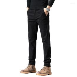 Men's Pants Casual Men's Autumn Slim Straight High-end Business Trousers 2023 Trend Everything Elastic