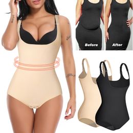 Waist Tummy Shaper Underbust Bodysuit Shapewear Women Seamless Full Body Slimming Control Underwear Flat Belly Smooth Corset 230520