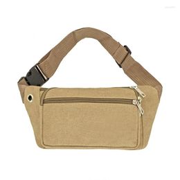 Briefcases Fashion Designer Waterproof Outdoor Sports Bag Canvas Waist High Quality Solid Colour Fanny Pouch Crossbody 2023