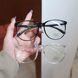 Sunglasses 2023 Trending Women's Eyeglasses With Frame Men Gaming Matte Black Anti Ray Transparent Plain Glasses Blue Eyewear