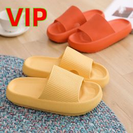 918 VIP Link Rimocy Thick Platform Slippers Women Men Home Bathroom Soft EVA Sandals Woman Summer Non-slip Beach Flip Flops 230520 b