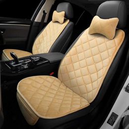 Cushions Plush Headrest Pad Pillows Cover Full Set Seat Cushion Car Accessorie AA230520