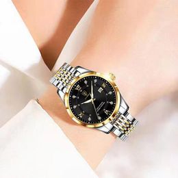 Wristwatches POEDAGAR Fashion Women Watches Luxury Waterproof Diamond Brand Stainless Steel Quartz Ladies Watch Casual Luminous Clock 2023