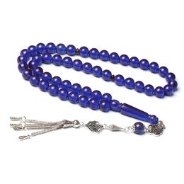 Clothing Resin Tasbih Blue amber color muslim tesbih 33 51 99 islamic prayer beads eid gift arabic fashion rosary misbaha