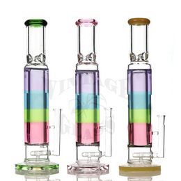 Vintage PREMIUM Freezable Glycerin Glass Bong Water Hookah Smoking Pipes With Bowl Original Glass Factory can put customer logo by DHL UPS CNE