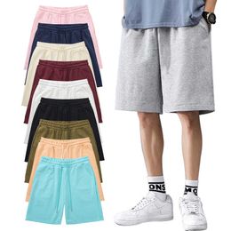 Men's Shorts Grey Sweat Shorts Cotton For Men Oversize Gym Jogger Running Black Beach Pants Summer Solid Plain Color Casual Loose 2023 New AA230520