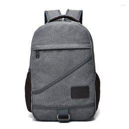 Backpack Vintage Man's Canvas Travel Schoolbag Male Men Large Capacity Rucksack Shoulder School Bag Mochila Escolar