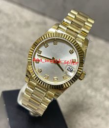 2 colors BP maker lady watches 31mm 278278 278231 fluted bezel gold case automatic movement 2 end links president bracelet stainless steel elegant wristwatches